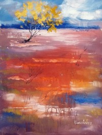 Tahir Bilal Ummi, 18 x 24 Inch, Oil on Canvas, Landscape Painting, AC-TBL-056